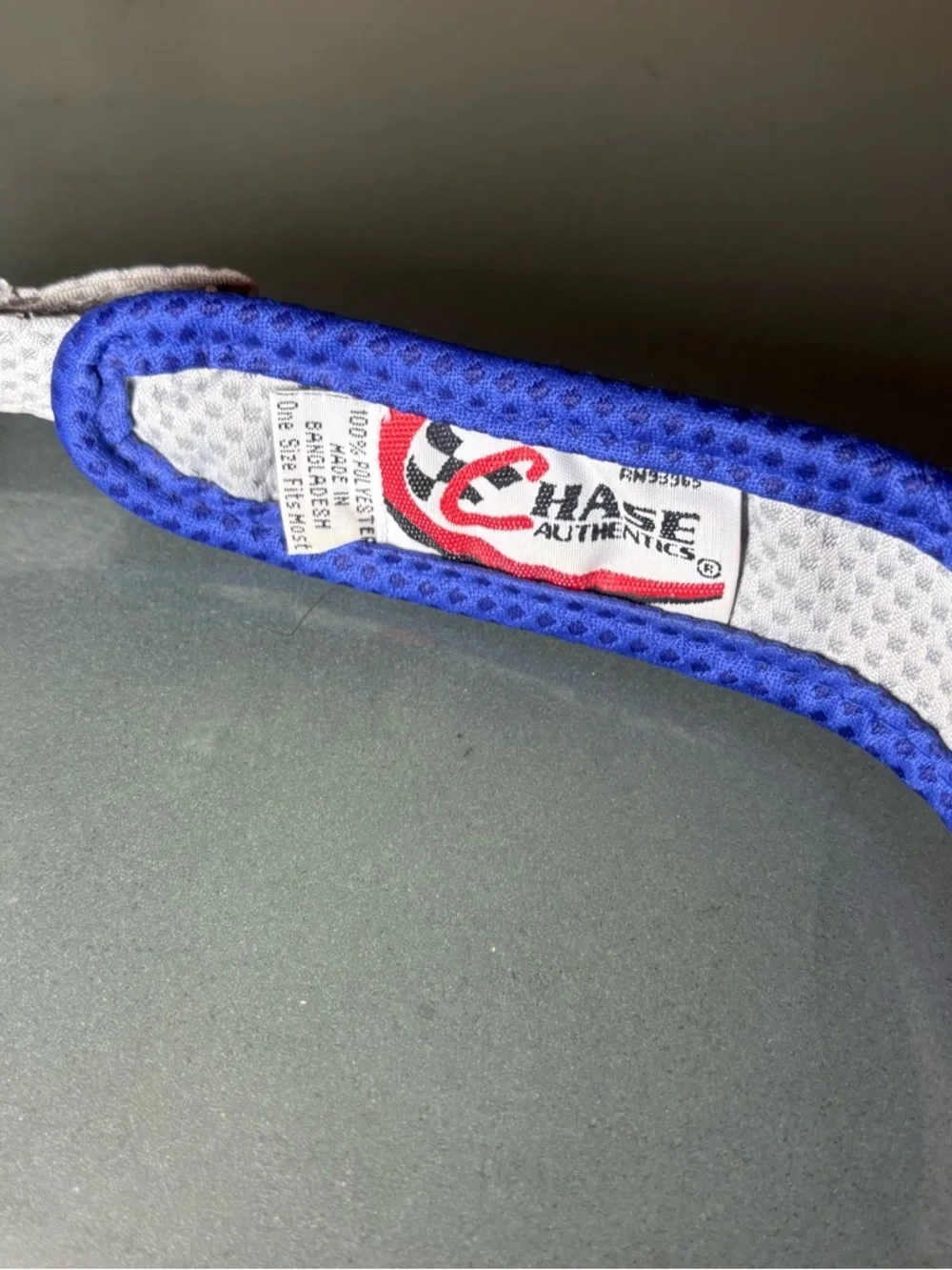 Chase Authentics Blue and White Jimmy Johnson #48 Visor
